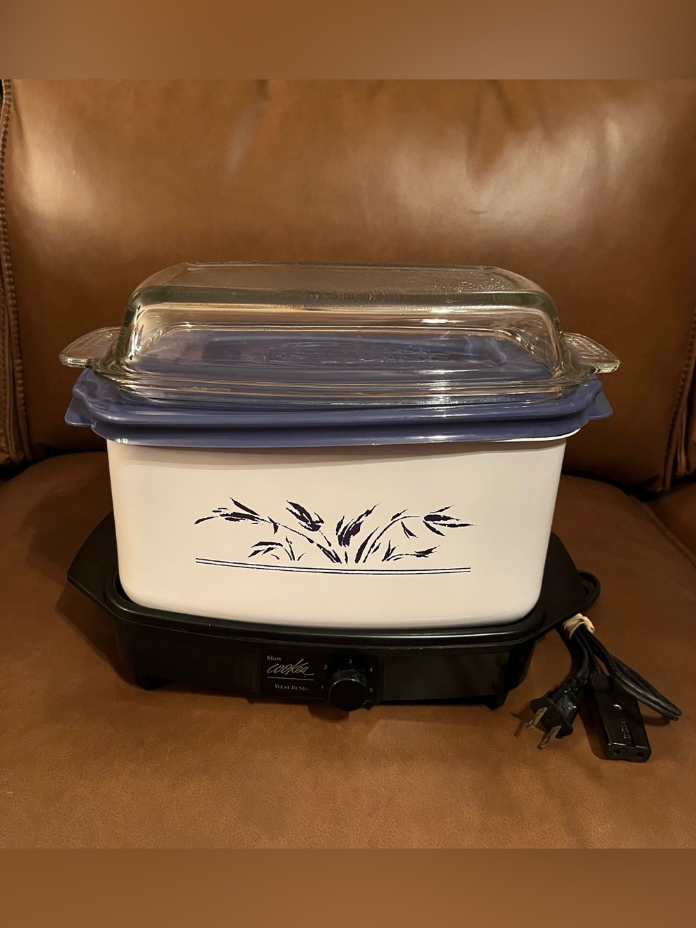 Vtg West Bend Multi Purpose 6 Qt Slow Cooker/Crockpot 4 Piece Set